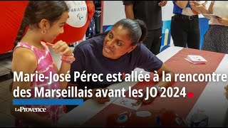 MarieJosé Pérec est allée à la rencontre des Marseillais avant les JO 2024 [upl. by Ambler404]