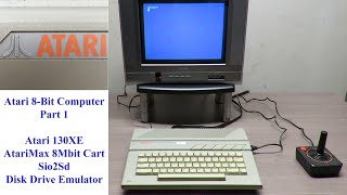 Atari 8Bit Collection Part 1  Atari 130XE AtariMax Carts Sio2SD Disk Emulator and Games [upl. by Kcirret]