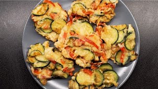 Frittelle di zucchine e peperoni facili sfiziose e irresistibili [upl. by Eekaz]