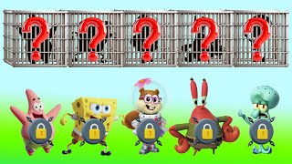 Oh no Spongebob is in jail Pick the right key to set Spongebob free  Funny Spongebob Animation [upl. by Lleihsad]