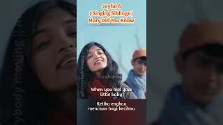 Joyful 6  Singing Siblings   Mary Did You Know joyful6 marydidyouknow pentatonix [upl. by Nelyag]