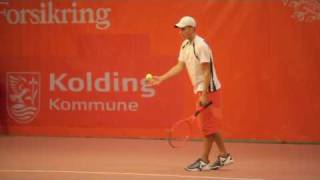 Tennis Battistone at ATP Challenger in Kolding [upl. by Lubet584]