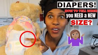 Disposable Diapers How To Tell When Your DIAPER is smallParents Choice Walmart Diaper REVIEW [upl. by Melina]