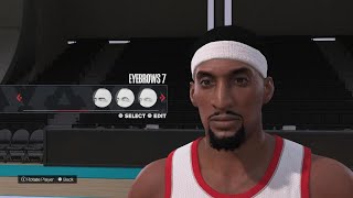 NBA 2K24Scottie Pippen blazers creation [upl. by Neirol437]