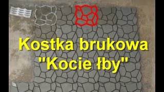 Kostka brukowa quotKocie łbyquot tworzenie fugowanie  Paving subtitles Terrase Pflastern [upl. by Fiora]