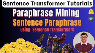 Sentence Paraphrase Detection  Paraphrase Mining Using Sentence Transformer [upl. by Jadda190]