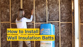 How to Install Wall Insulation Batts  Easy DIY Instructions [upl. by Tibbs]