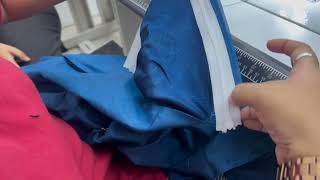 Flared skirt making with pattern and stitching [upl. by Paddy411]