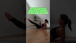 Flacher Bauch und schmale Taille ohne Sit ups pilates bauchtraining bauchmuskeln homeworkout [upl. by Menedez251]