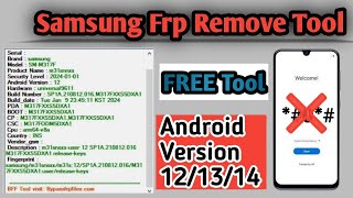 Samsung FRP Tool All Samsung Android 121314 FRP Bypass ADB Fail No 0 Not Working [upl. by Aliber]