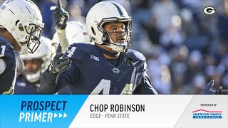 Prospect Primer Demeioun ‘Chop’ Robinson Edge Penn State [upl. by Einiar]