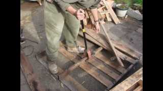 My DIY pallet breaker in action  some tips to make your own [upl. by Nomis]