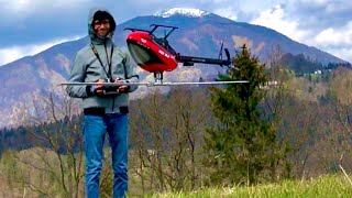 FLY WING FW450 V2 RC Helicopter on a 3s LiPo 🇸🇮 [upl. by Ebarta]