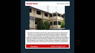 Ministry of Health Declares Public Health Emergency Over Polio Detection Ministry of Health news [upl. by Euqinim]