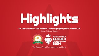 MATCH HIGHLIGHTS Sonee Sports Golden Futsal Challenge 2024  GA Gemanafushi VS GDh Vaadhoo [upl. by Rugg]