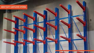 Heavy Duty Cantilever Racking  Assembly Video [upl. by Derrej240]