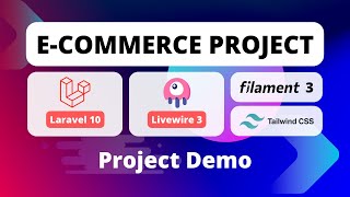 ECommerce Project Using Laravel 10 Livewire 3 Filament 3 amp Tailwind CSS  Project Demo [upl. by Arinayed]