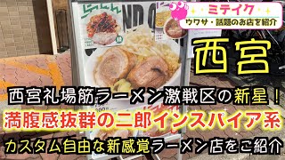 【兵庫西宮】二郎系好き必見❗️テイガク麺使用の本格ラーメン【らみょん】Famous Japanese restaurants話題のお店を紹介 ミテイク [upl. by Cramer]