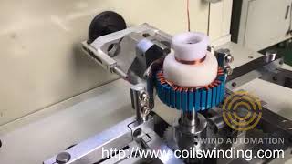 Outrunner Brushless stator winding machine for drone aircraft model motors Wind Automation [upl. by Aneelak108]