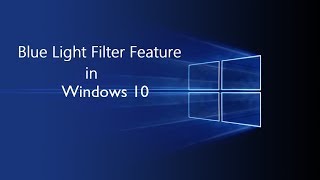 ✅How to Reduce Blue Light with Windows 10  Protect your eyesight [upl. by Docilla877]