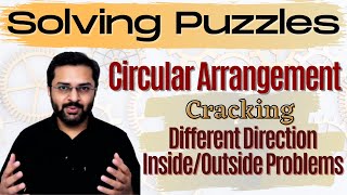 Logical Reasoning  19 Circular Seating Arrangement  Different directions InsideOutside [upl. by Aloise]