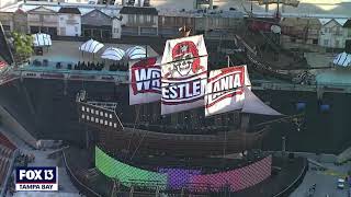 Wrestlemania 37 stage at Raymond James Stadium [upl. by Porte]