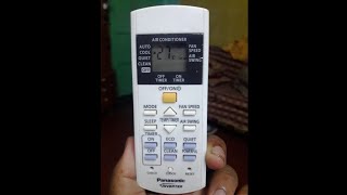 Panasonic ac remote control demo  ac remote control [upl. by Yenttihw]