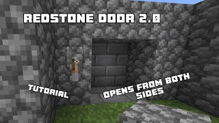 Redstone door 20  Tutorial [upl. by Viglione]