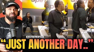 2 Black Spirit Airlines Employees Square Up to Fight at the Airport [upl. by Bottali]