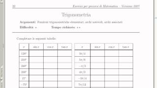 PCM08 06 2 Trigonometria Formule equazioni disequazioni [upl. by Nyrual]