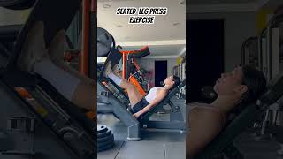 Seated Leg Press Exercise befitgym motivation workoutmix exercise sample fitness girl [upl. by Okikuy]