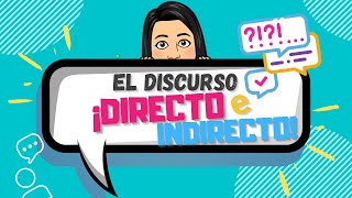 EL DISCURSO DIRECTO E INDIRECTO Para alumnos de Primaria [upl. by Uon86]