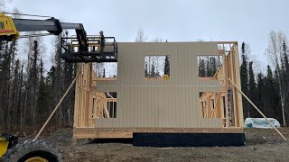 Progress so far on our off grid cabin in Alaska 2022 to 2024 [upl. by Leede]