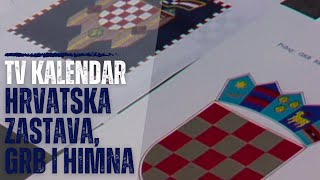 TV kalendar Hrvatska zastava grb i himna [upl. by Rosanna595]