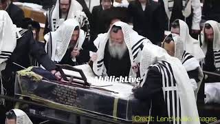 Bobov Rebbe Reading The Megillah  Purim 5778 [upl. by Mavra]