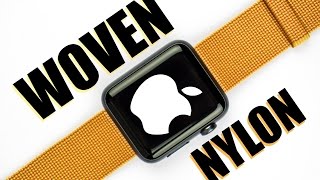 Apple Woven Nylon Band for Apple Watch 42mm  Review [upl. by Hadrian]