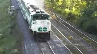 GO Train Honks Horn at Trespassers near Tracks [upl. by Juan]