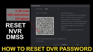 How to Reset Dahua DVR Password  Dahua DVRNVR Password Reset Using DMSS App [upl. by Yor]