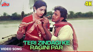 Asha Bhosle Kishore Kumar Duet Hit Song  Teri Zindagi Ke Ragini Par 4K  Sridevi Mithun Da [upl. by Acinoda]