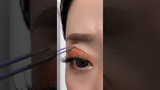 Lace double eyelid stickersWaterproof and sweatproof makeupEye makeup tutorial [upl. by Yelsa327]