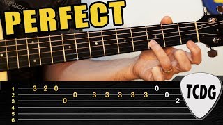 Melodía FÁCIL en Guitarra Acústica Perfect  Ed Sheeran  TABS TCDG [upl. by Lorrin13]