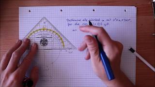 Winkel zu vorgegebenem Sinus und Kosinuswert bestimmen [upl. by Aiekam]