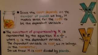 7th Grade Math 42c Writing an Equation for a Proportional Relationship [upl. by Suedaht]