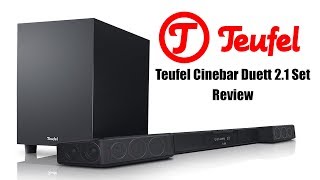 Teufel Soundbar Cinebar Duett 21 Set  Review [upl. by Reinhardt429]