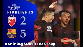 Crvena Zvezda vs Barcelona 52 Highlights amp All Goals 2024 HD [upl. by Liatnahs]