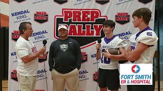 Booneville football coach and player interview  Prep rally Media Day 2024 [upl. by Assirat527]