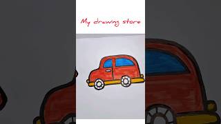 car draw and colour  car  shorts Mydrawingstoresl6ct [upl. by Shaefer]