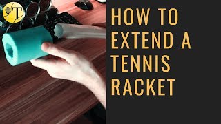 DIY  How to extend a tennis racket Like Novak Djokovic [upl. by Krishnah652]