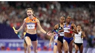 Femke Bol 🇳🇱 anchors the Netherlands to mixed 4x400m gold in 30743 🔥Paris2024Olympics [upl. by Esli]