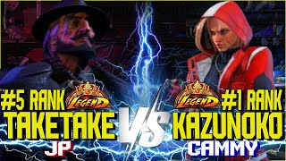 SF6 ▰ TAKETAKE 5 RANK JP VS KAZUNOKO 1 RANK CAMMY ▰ High Level gameplay street fighter 6 [upl. by Thomson]